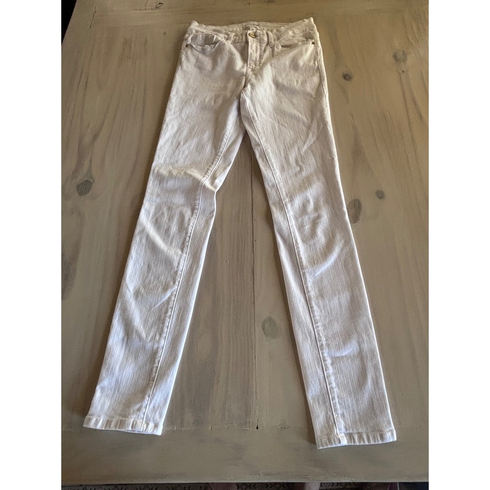 FRAME Denim Le Skinny‎ de Jeanne White Skinny Jeans Blanc COL403 Womens Size 28
